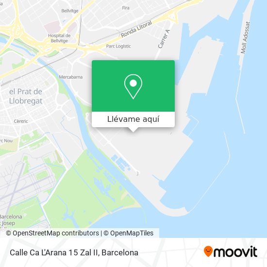 Mapa Calle Ca L'Arana 15 Zal II