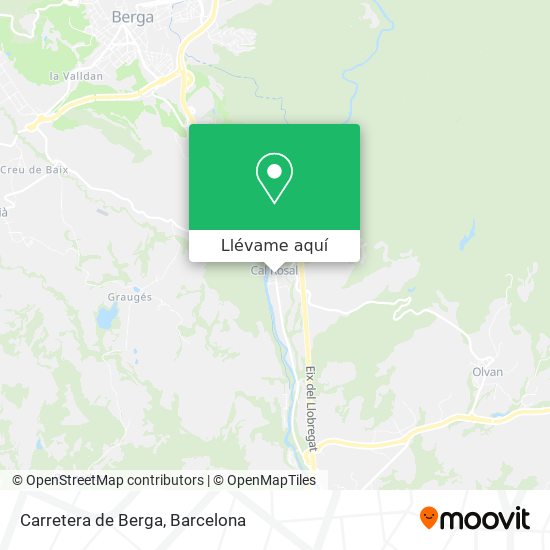 Mapa Carretera de Berga