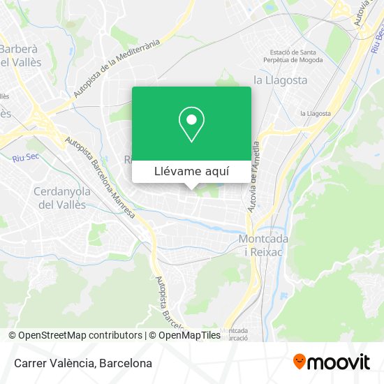 Mapa Carrer València