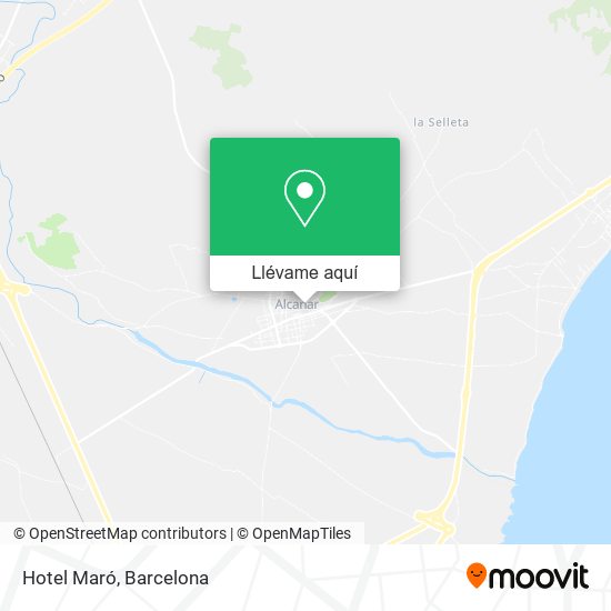 Mapa Hotel Maró