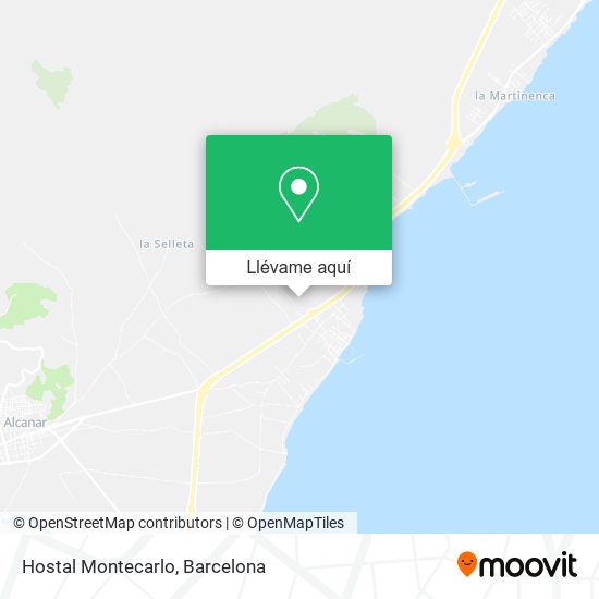 Mapa Hostal Montecarlo