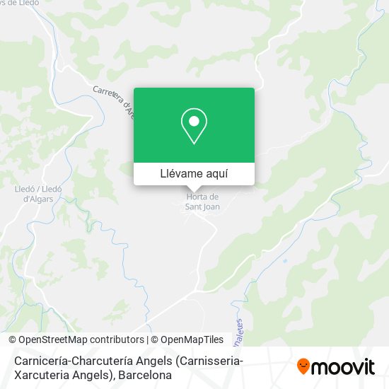 Mapa Carnicería-Charcutería Angels (Carnisseria-Xarcuteria Angels)