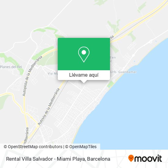 Mapa Rental Villa Salvador - Miami Playa