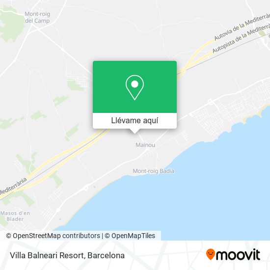 Mapa Villa Balneari Resort