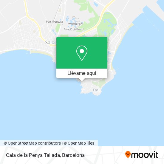 Mapa Cala de la Penya Tallada