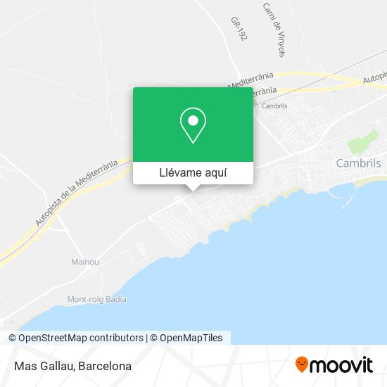 Mapa Mas Gallau
