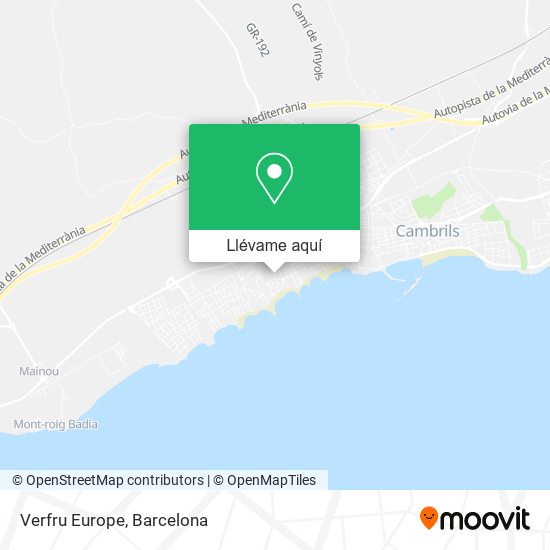 Mapa Verfru Europe