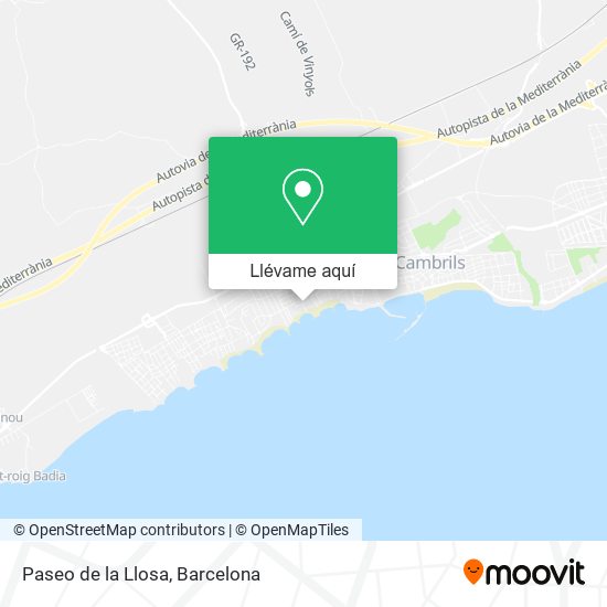 Mapa Paseo de la Llosa