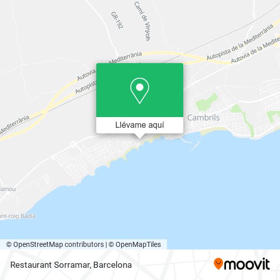 Mapa Restaurant Sorramar