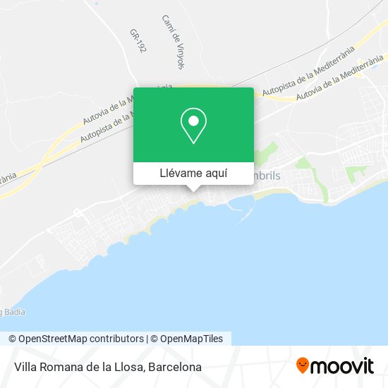 Mapa Villa Romana de la Llosa