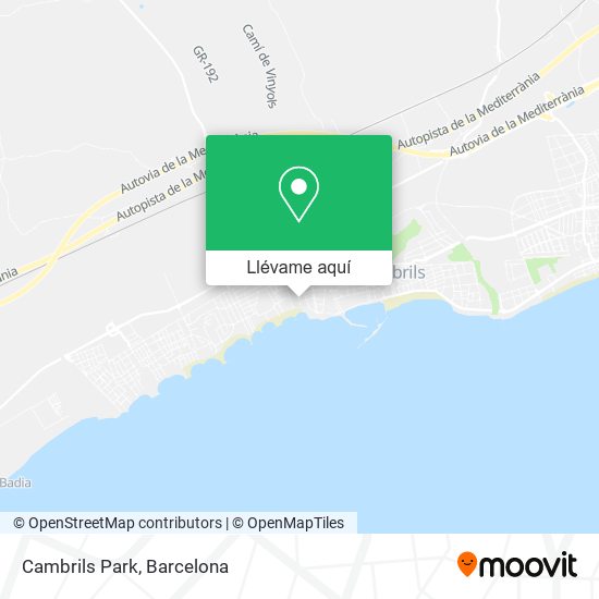 Mapa Cambrils Park
