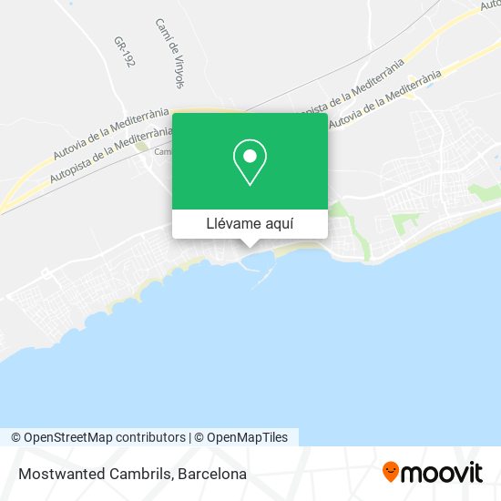 Mapa Mostwanted Cambrils