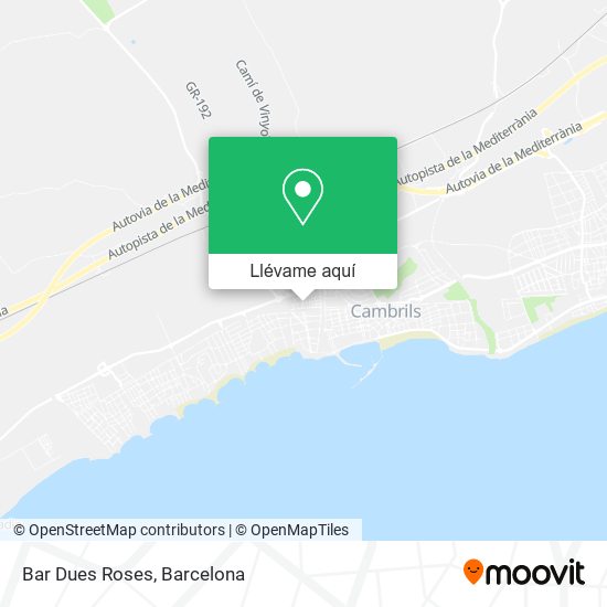 Mapa Bar Dues Roses