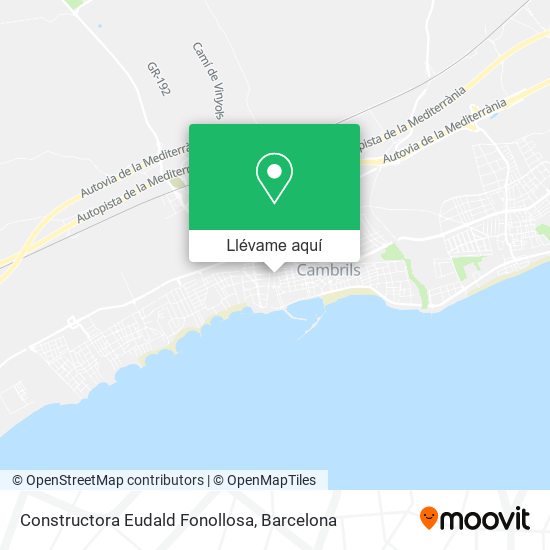 Mapa Constructora Eudald Fonollosa