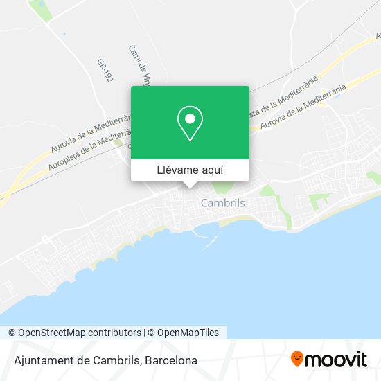 Mapa Ajuntament de Cambrils