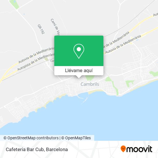 Mapa Cafeteria Bar Cub