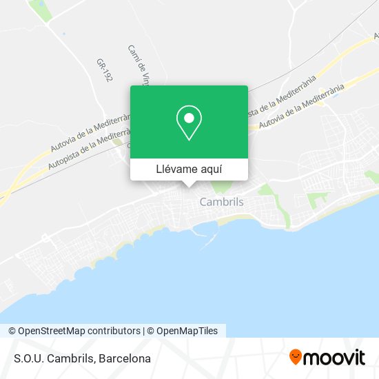 Mapa S.O.U. Cambrils