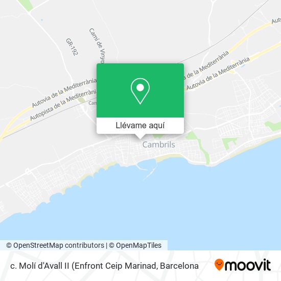Mapa c. Molí d'Avall II