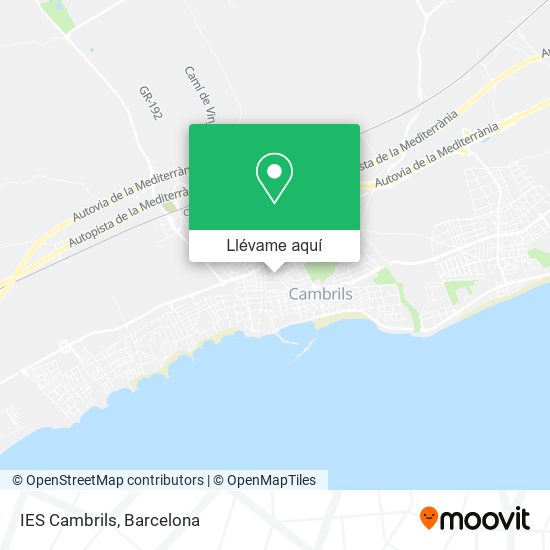 Mapa IES Cambrils