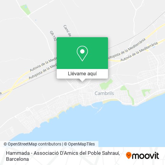 Mapa Hammada - Associació D'Amics del Poble Sahrauí