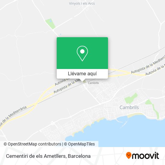 Mapa Cementiri de els Ametllers