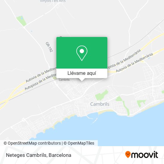 Mapa Neteges Cambrils