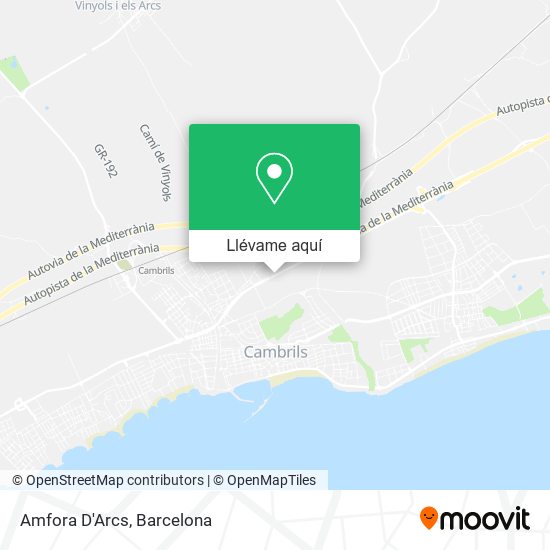 Mapa Amfora D'Arcs