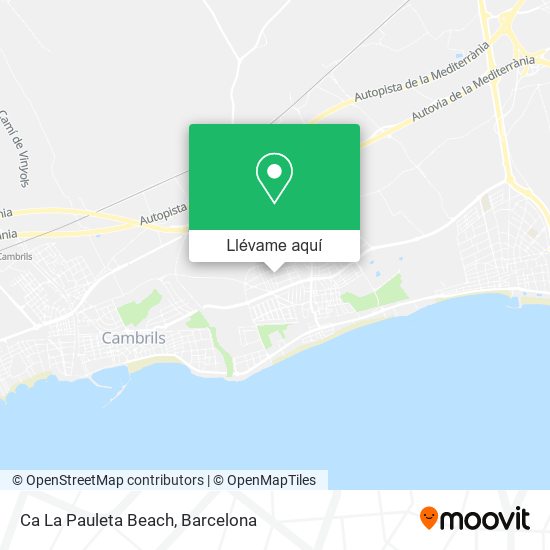 Mapa Ca La Pauleta Beach
