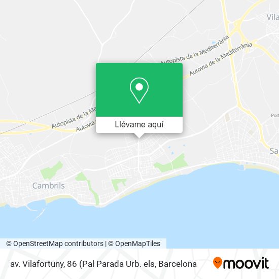 Mapa av. Vilafortuny, 86