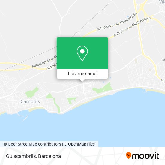 Mapa Guiscambrils