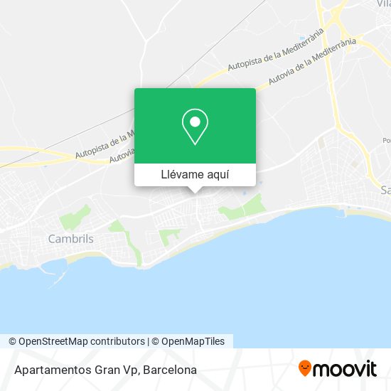 Mapa Apartamentos Gran Vp