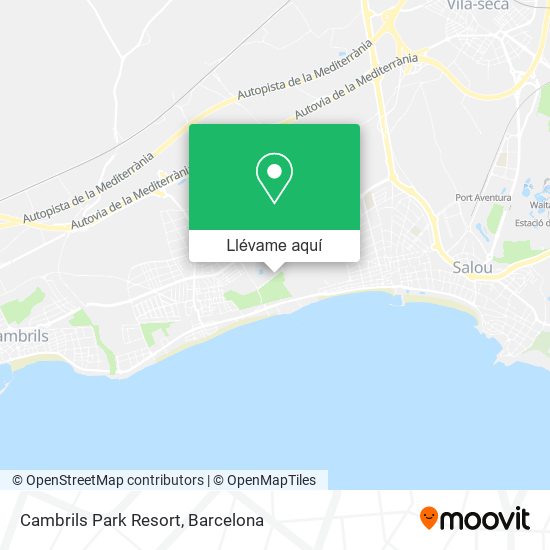 Mapa Cambrils Park Resort