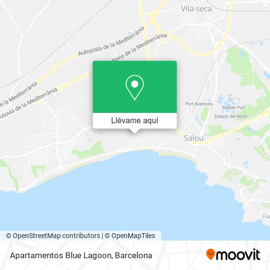 Mapa Apartamentos Blue Lagoon