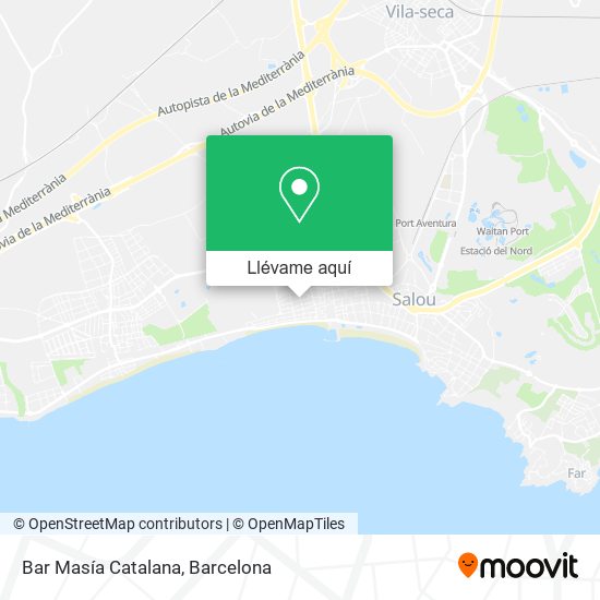Mapa Bar Masía Catalana