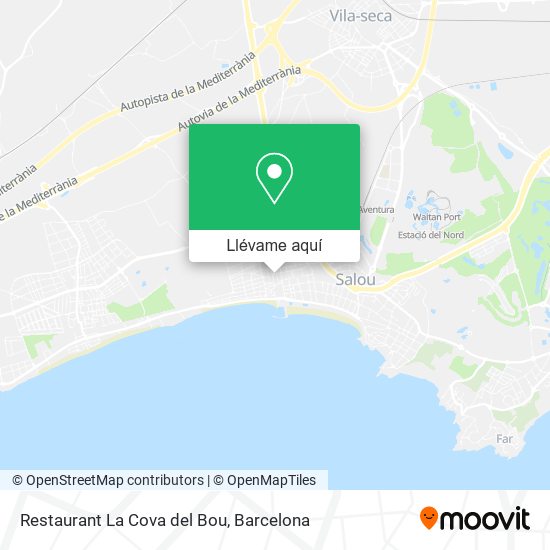 Mapa Restaurant La Cova del Bou