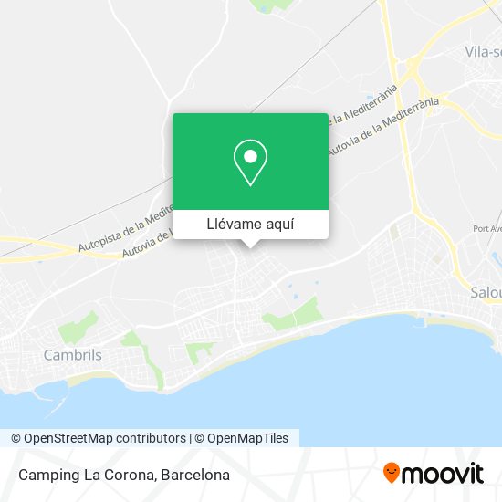 Mapa Camping La Corona