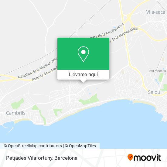 Mapa Petjades Vilafortuny