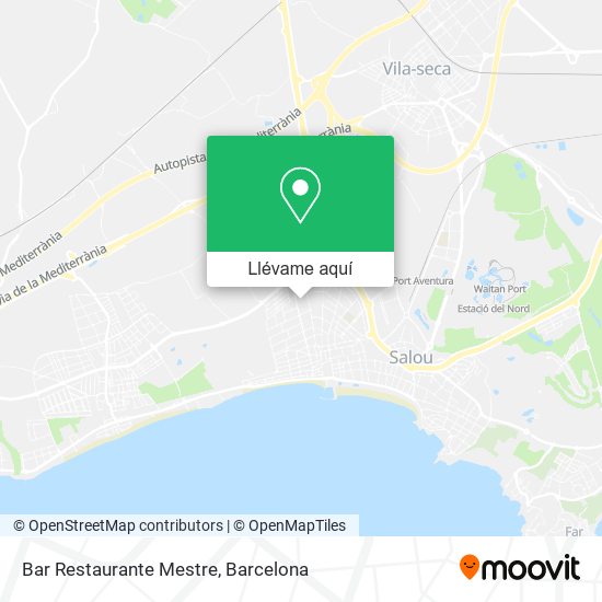 Mapa Bar Restaurante Mestre