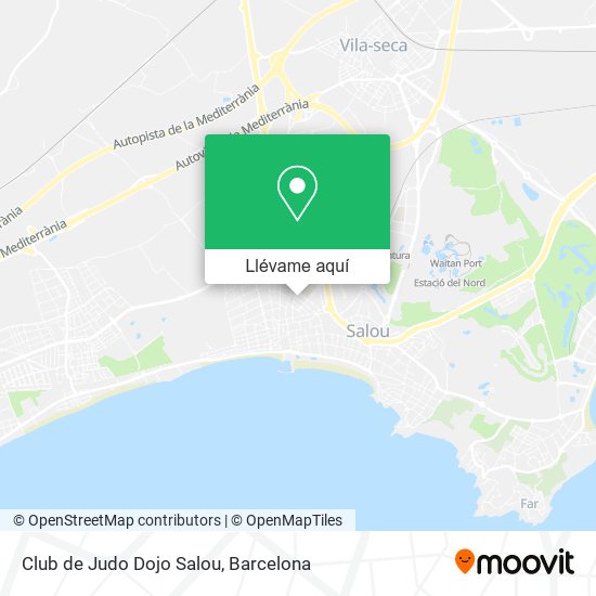 Mapa Club de Judo Dojo Salou