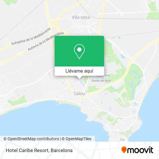 Mapa Hotel Caribe Resort