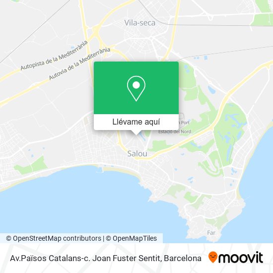 Mapa Av.Països Catalans-c. Joan Fuster Sentit