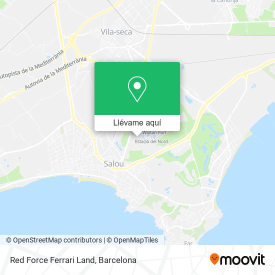Mapa Red Force Ferrari Land