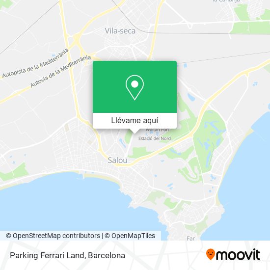 Mapa Parking Ferrari Land