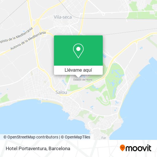 Mapa Hotel Portaventura