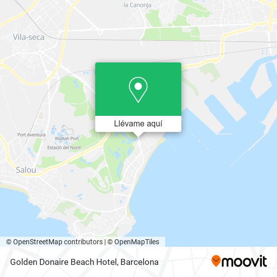 Mapa Golden Donaire Beach Hotel