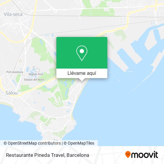 Mapa Restaurante Pineda Travel