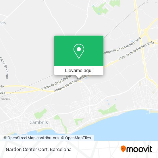 Mapa Garden Center Cort