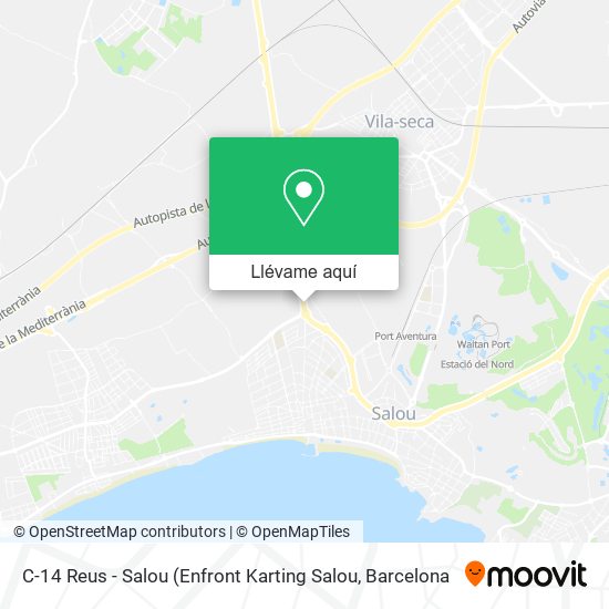 Mapa C-14 Reus - Salou