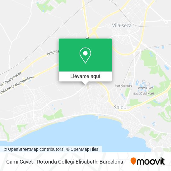 Mapa Camí Cavet - Rotonda Collegi Elisabeth