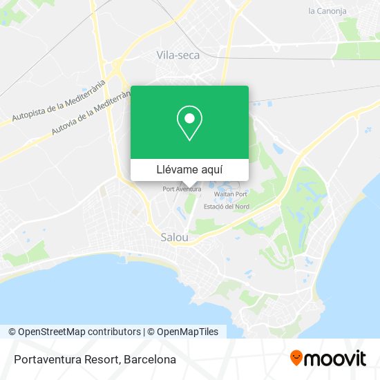 Mapa Portaventura Resort